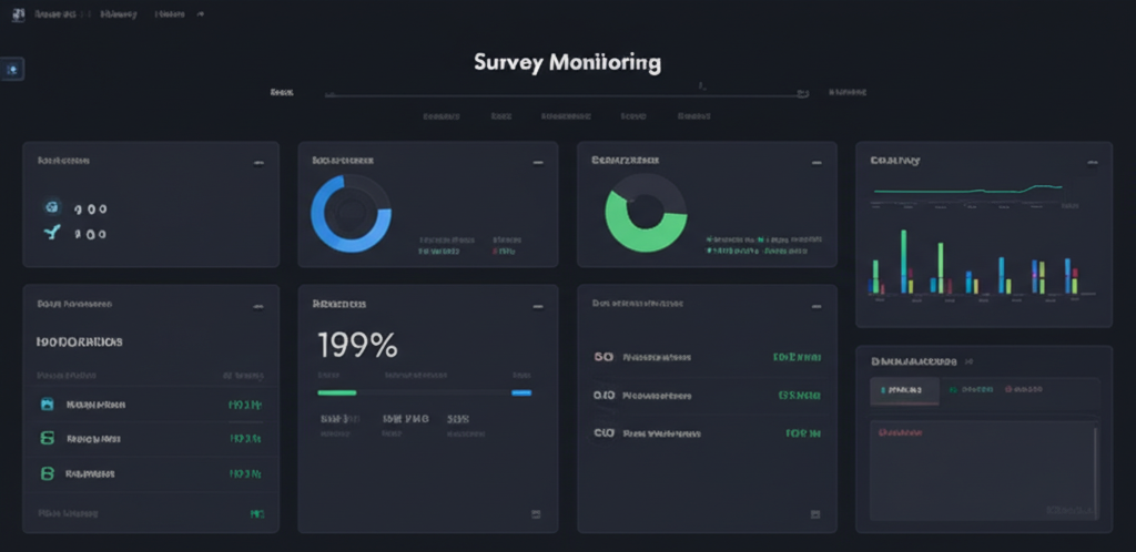 Real-time survey monitoring interface