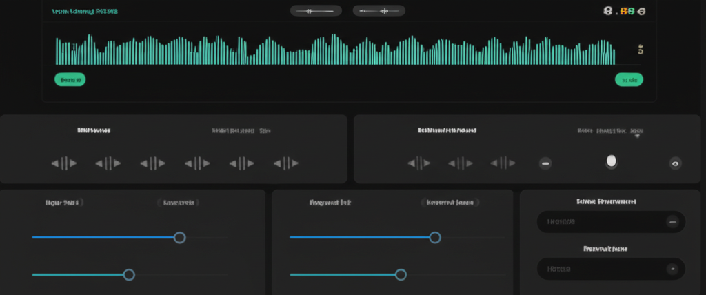 Voice cloning technology with sound waves and AI processing